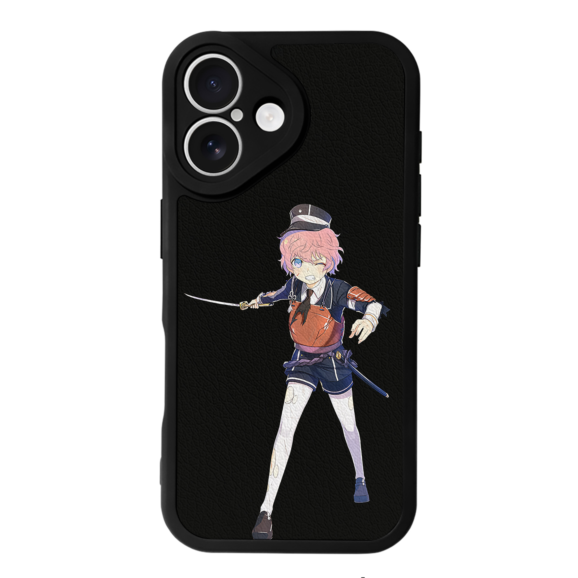 （画像用） 刀剣乱舞 Touken Ranbu 【iPhone 16シリーズ対応】シリコンスマホケース（レザー調） 材質：シリコン